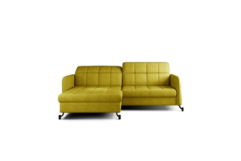 Hörnsoffa Eltap Lorelle 225x160x105 cm - Omega 68, Gul, Vänster - Möbler - Soffa - Bäddsoffa