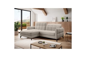 Hörnsoffa Eltap Lorelle 225x160x105 cm - Paros 02, Beige, Vänster - Möbler - Soffa - Bäddsoffa