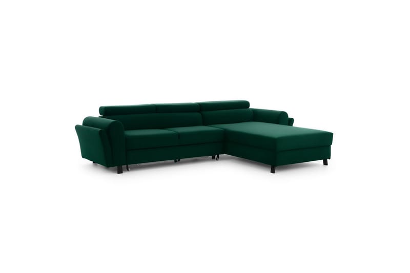 Hörnsoffa Eltap Mariall 288x200x92 cm - Kronos 19, Mörkgrön, Höger - Möbler - Soffa - Bäddsoffa