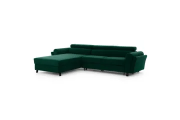 Hörnsoffa Eltap Mariall 288x200x92 cm - Kronos 19, Mörkgrön, Vänster - Möbler - Soffa - Bäddsoffa