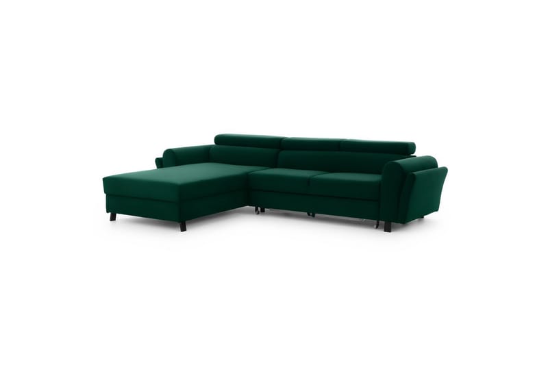 Hörnsoffa Eltap Mariall 288x200x92 cm - Kronos 19, Mörkgrön, Vänster - Möbler - Soffa - Bäddsoffa