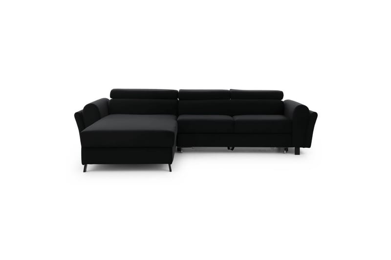 Hörnsoffa Eltap Mariall 288x200x92 cm - Mat Sammet 99, Blå, Vänster - Möbler - Soffa - Bäddsoffa