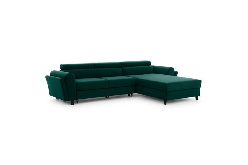 Hörnsoffa Eltap Mariall 288x200x92 cm - Monolith 37, Grön, Höger - Möbler - Soffa - Bäddsoffa