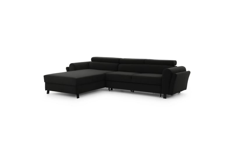 Hörnsoffa Eltap Mariall 288x200x92 cm - Sawana 14, Svart, Vänster - Möbler - Soffa - Bäddsoffa