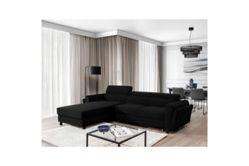 Hörnsoffa Eltap Mariall 288x200x92 cm - Sawana 14, Svart, Vänster - Möbler - Soffa - Bäddsoffa