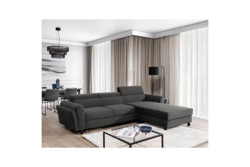 Hörnsoffa Eltap Mariall 288x200x92 cm - Sawana 21, Grå, Höger - Möbler - Soffa - Bäddsoffa
