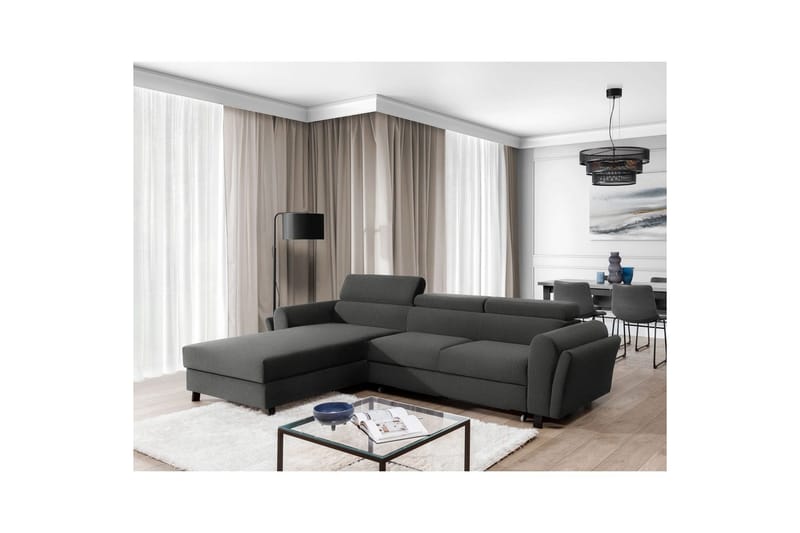 Hörnsoffa Eltap Mariall 288x200x92 cm - Sawana 21, Grå, Vänster - Möbler - Soffa - Bäddsoffa