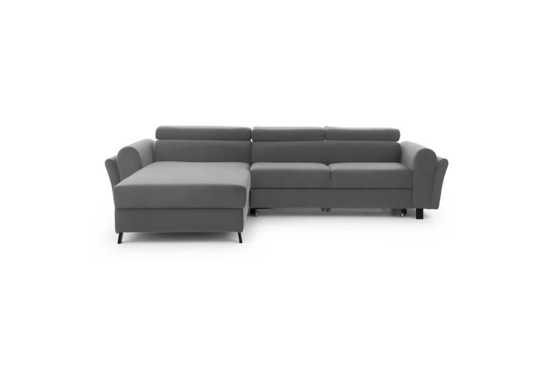 Hörnsoffa Eltap Mariall 288x200x92 cm - Paros 05, Ljusgrå, Vänster - Möbler - Soffa - Bäddsoffa