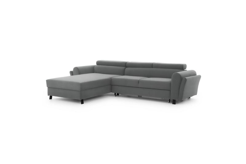 Hörnsoffa Eltap Mariall 288x200x92 cm - Paros 05, Ljusgrå, Vänster - Möbler - Soffa - Bäddsoffa