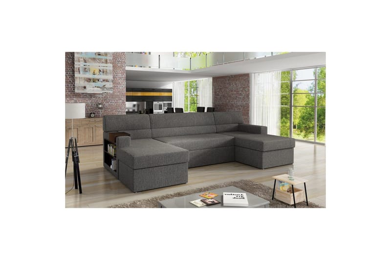 Hörnsoffa Eltap Markos 310x159x90 cm - Lars 99, Mörkgrå, Vänster - Möbler - Soffa - Bäddsoffa