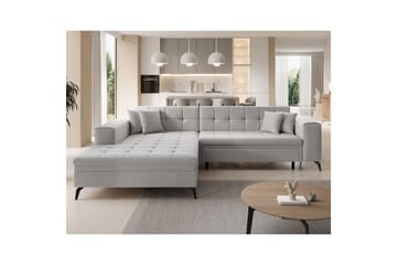 Hörnsoffa Eltap Solange 292x196x84 cm - Överdrag 02, Beige, Vänster - Möbler - Soffa - Bäddsoffa
