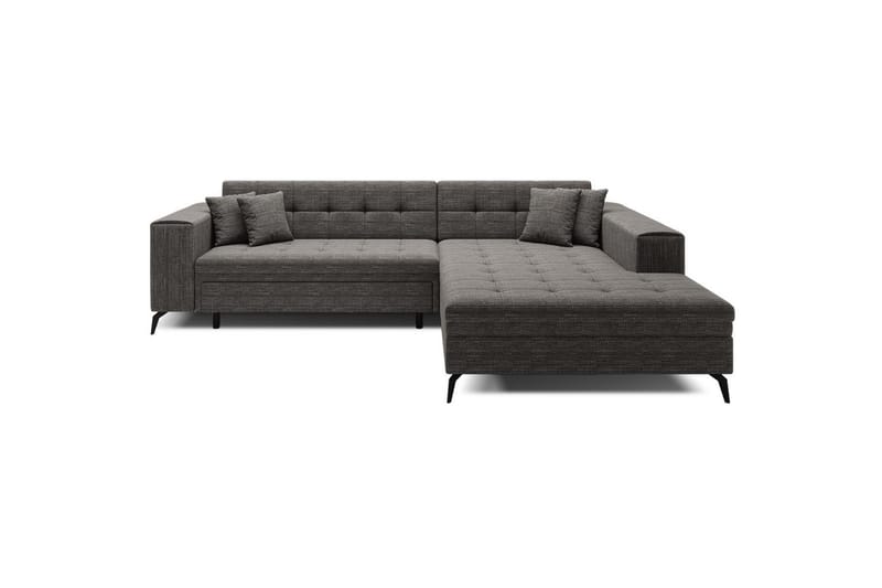 Hörnsoffa Eltap Solange 292x196x84 cm - Berlin 01, Grå, Höger - Möbler - Soffa - Bäddsoffa