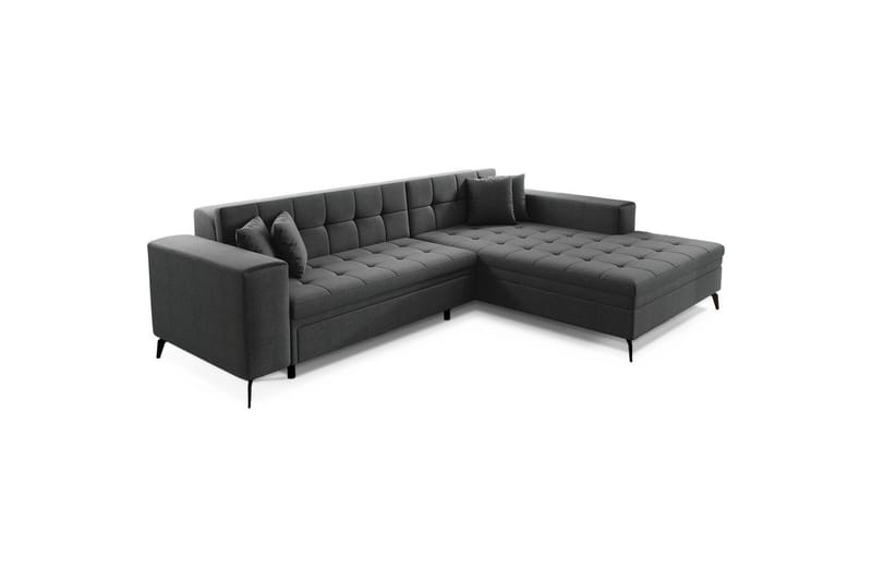 Hörnsoffa Eltap Solange 292x196x84 cm - Inari 96, Mörkgrå, Höger - Möbler - Soffa - Bäddsoffa
