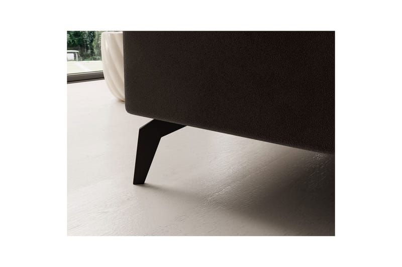 Hörnsoffa Eltap Solange 292x196x84 cm - Mat Velvet 29, Mörkbrun, Höger - Möbler - Soffa - Bäddsoffa