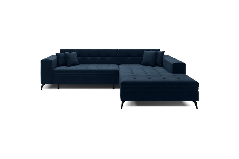 Hörnsoffa Eltap Solange 292x196x84 cm, Monolith 77, Mörkblå, Höger