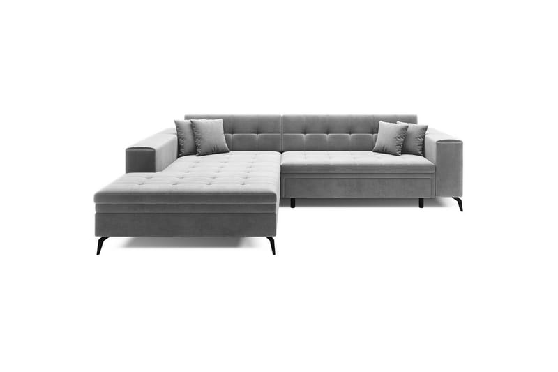 Hörnsoffa Eltap Solange 292x196x84 cm - Monolith 84, Grå, Vänster - Möbler - Soffa - Bäddsoffa
