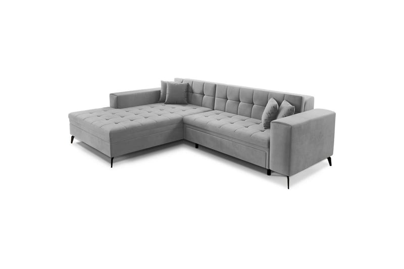 Hörnsoffa Eltap Solange 292x196x84 cm - Monolith 84, Grå, Vänster - Möbler - Soffa - Bäddsoffa