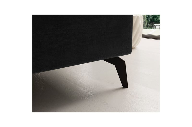 Hörnsoffa Eltap Solange 292x196x84 cm - Monolith 97, Mörkgrå, Vänster - Möbler - Soffa - Bäddsoffa