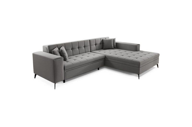 Hörnsoffa Eltap Solange 292x196x84 cm - Omega 13, Grå, Höger - Möbler - Soffa - Bäddsoffa