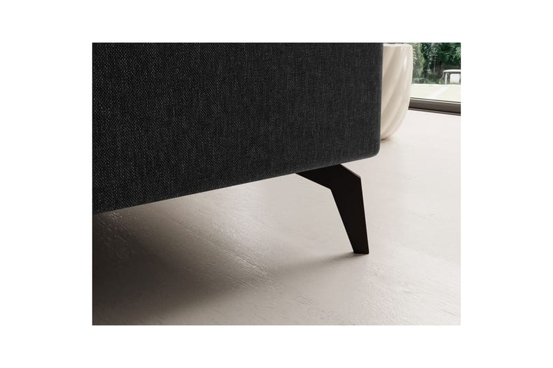 Hörnsoffa Eltap Solange 292x196x84 cm - Sawana 14, Svart, Vänster - Möbler - Soffa - Bäddsoffa