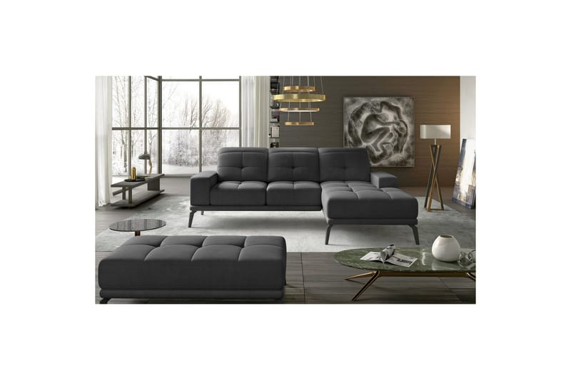 Hörnsoffa Eltap Torrense 265x175x98 cm - Monolith 97, Grön, Höger - Möbler - Soffa - Bäddsoffa