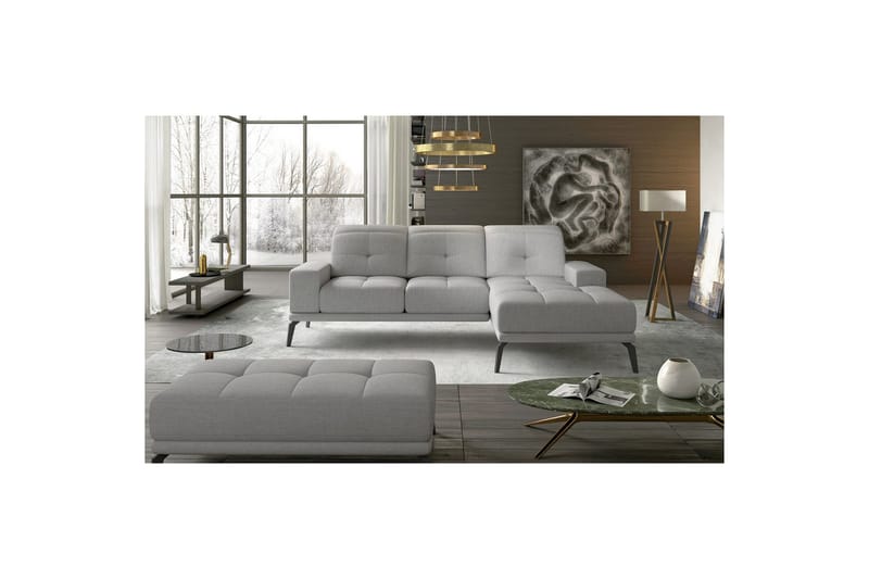 Hörnsoffa Eltap Torrense 265x175x98 cm - Sawana 21, Grå, Höger - Möbler - Soffa - Bäddsoffa
