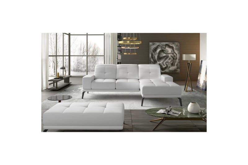 Hörnsoffa Eltap Torrense 265x175x98 cm - Soft 17, Vit, Höger - Möbler - Soffa - Bäddsoffa