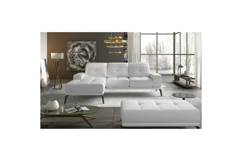 Hörnsoffa Eltap Torrense 265x175x98 cm - Soft 17, Vit, Vänster - Möbler - Soffa - Bäddsoffa