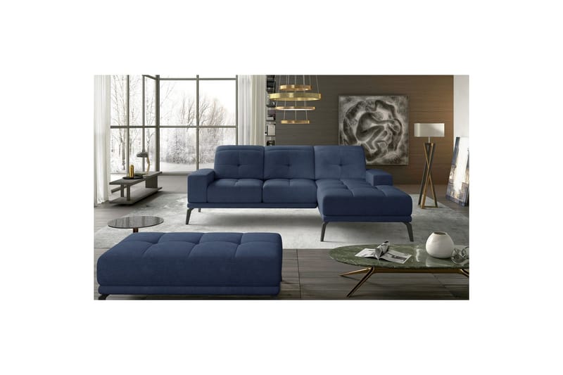 Hörnsoffa Eltap Torrense 265x175x98 cm - Soro 76, Blå, Höger - Möbler - Soffa - Bäddsoffa