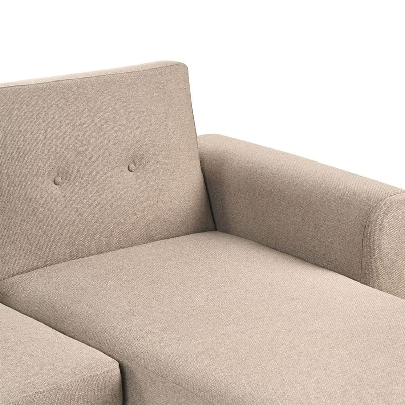 Hörnsoffa Kaarina - Brun, Svart - Möbler - Soffa - Bäddsoffa