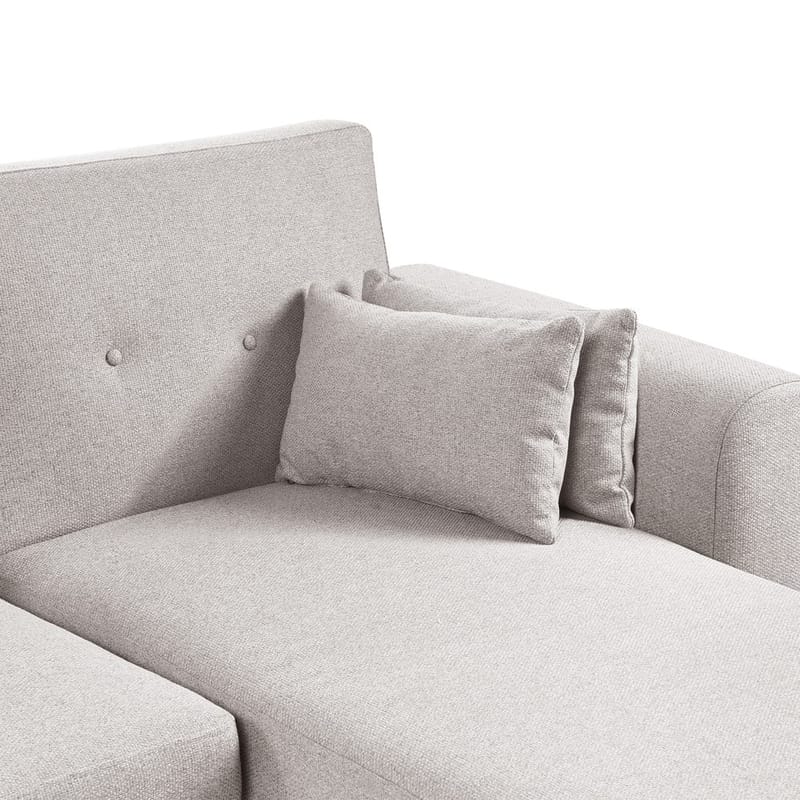 Hörnsoffa Kaarina - Grå, brun - Möbler - Soffa - Bäddsoffa