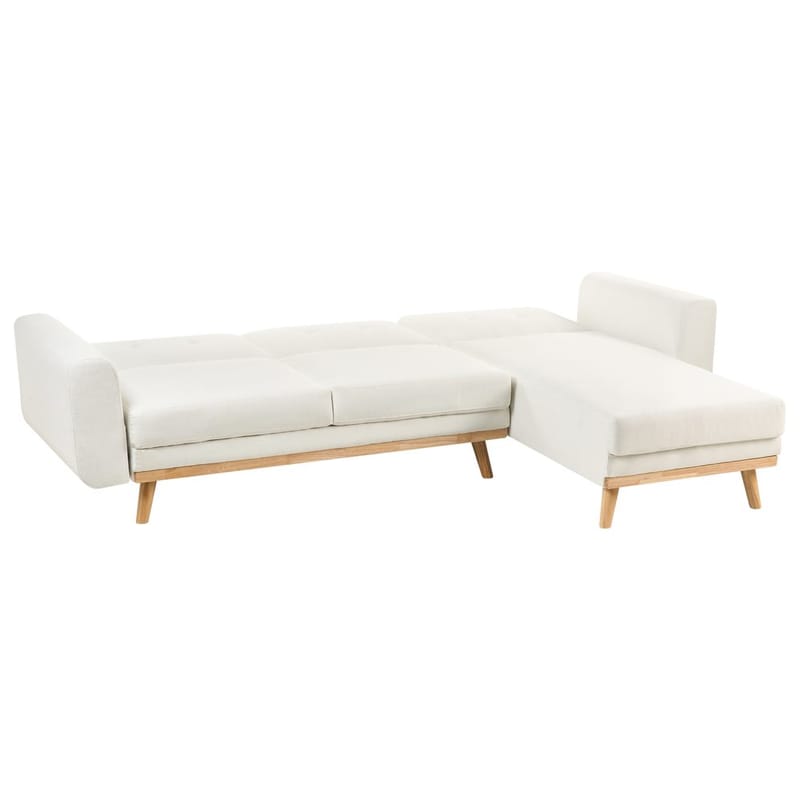 Hörnsoffa Kaarina - Vit, brun - Möbler - Soffa - Bäddsoffa