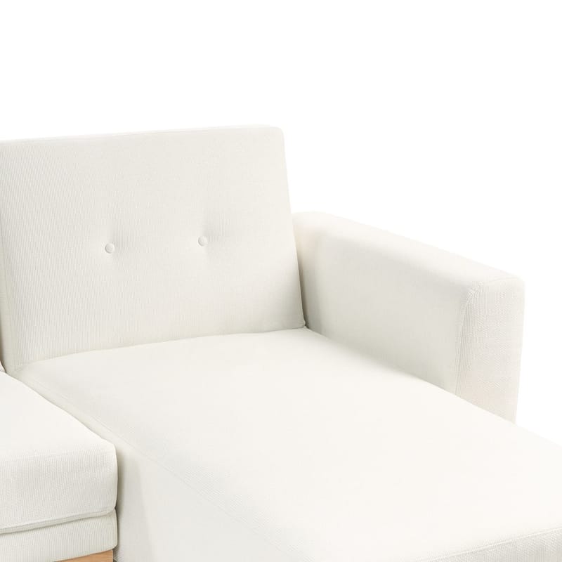 Hörnsoffa Kaarina - Vit, brun - Möbler - Soffa - Bäddsoffa