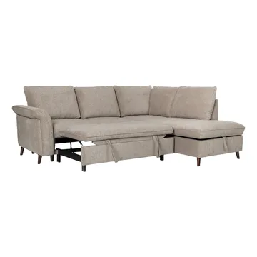 Hörnsoffa Lindy ljusbrun Högerhörn - ljusbrun - Möbler - Soffa - Bäddsoffa