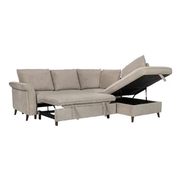 Hörnsoffa Lindy ljusbrun Högerhörn - ljusbrun - Möbler - Soffa - Bäddsoffa