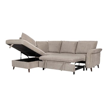Hörnsoffa Lindy Vänsterhörn - ljusbrun - Möbler - Soffa - Bäddsoffa