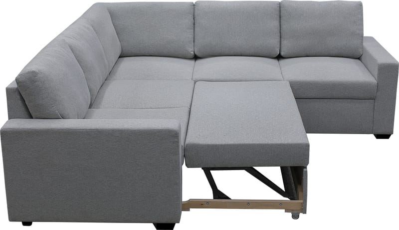 Hörnsoffa med bäddfunktion och förvaring - Grå - Möbler - Soffa - Bäddsoffa