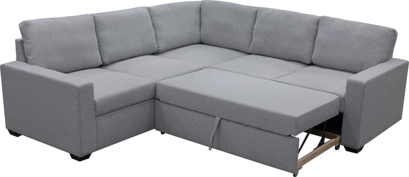 Hörnsoffa med bäddfunktion och förvaring - Grå - Möbler - Soffa - Bäddsoffa
