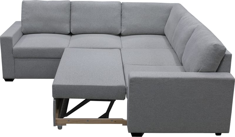 Hörnsoffa med bäddfunktion och förvaring - Grå - Möbler - Soffa - Bäddsoffa