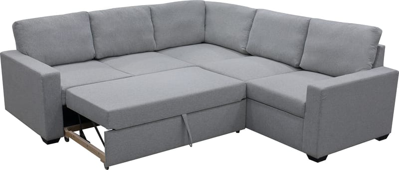 Hörnsoffa med bäddfunktion och förvaring - Grå - Möbler - Soffa - Bäddsoffa