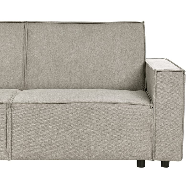 Hörnsoffa Romedal II - Beige, svart/Högervänd - Möbler - Soffa - Bäddsoffa
