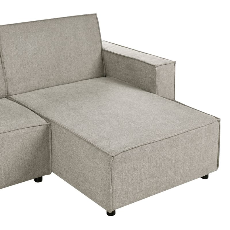 Hörnsoffa Romedal II - Beige, svart/Vänstervänd - Möbler - Soffa - Bäddsoffa