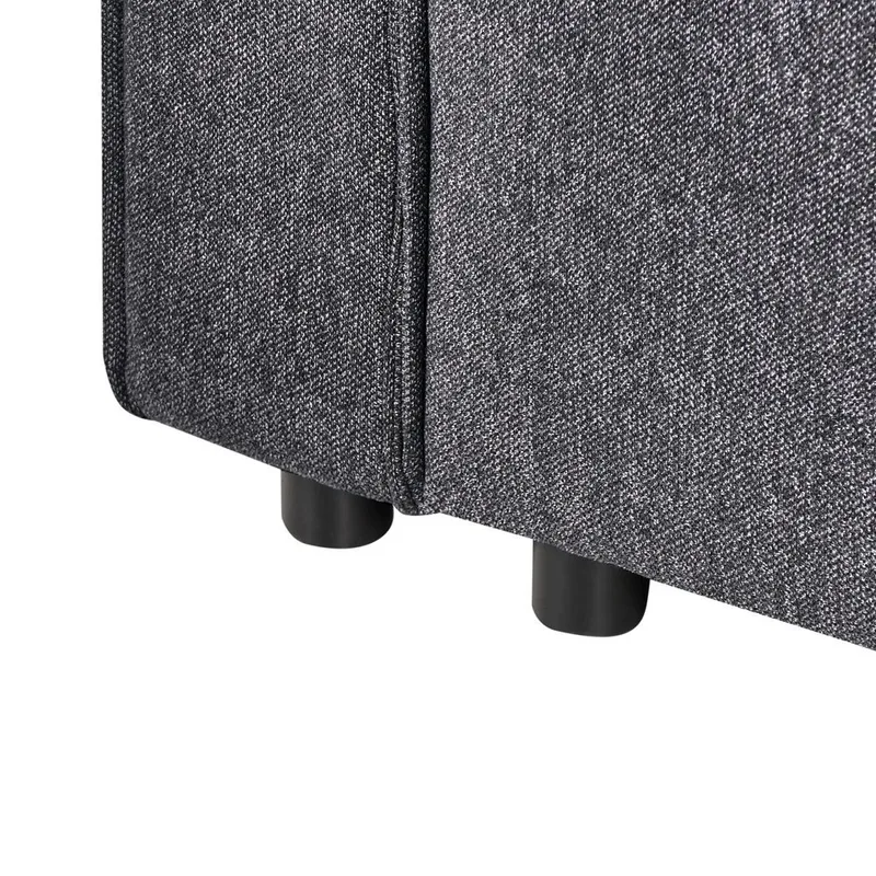 Hörnsoffa Romedal II - Grå, svart/Högervänd - Möbler - Soffa - Bäddsoffa