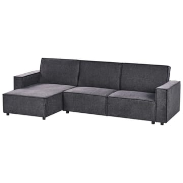 Hörnsoffa Romedal II - Gr å, svart/Högervänd - Möbler - Soffa - Bäddsoffa
