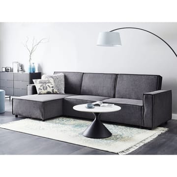 Hörnsoffa Romedal II - Grå, svart/Högervänd - Möbler - Soffa - Bäddsoffa