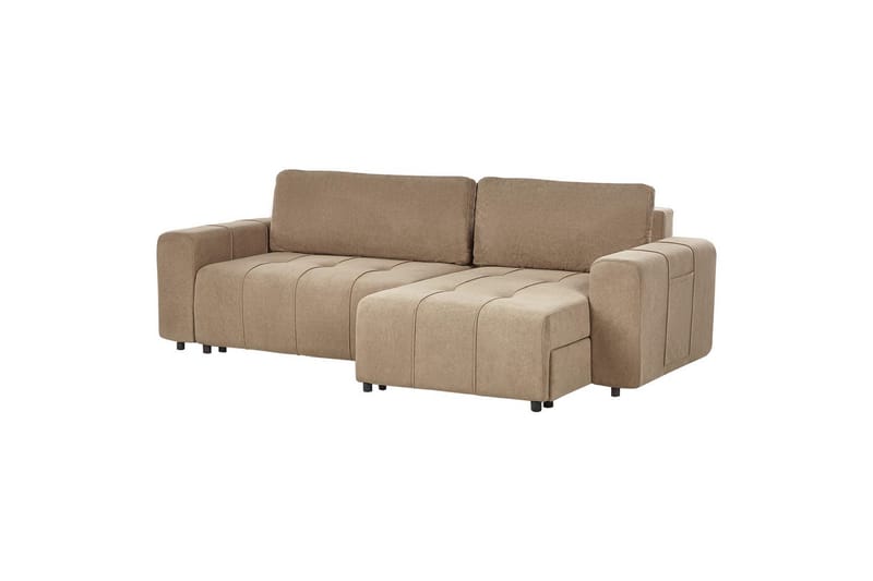 Hörnsoffa till vänster Vänstervänd Innvik - Brun, 213x156 cm - Möbler - Soffa - Bäddsoffa