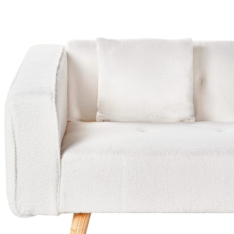 Hörnsoffa Vadso - Vit, ljust trä/Vänstervänd - Möbler - Soffa - Bäddsoffa