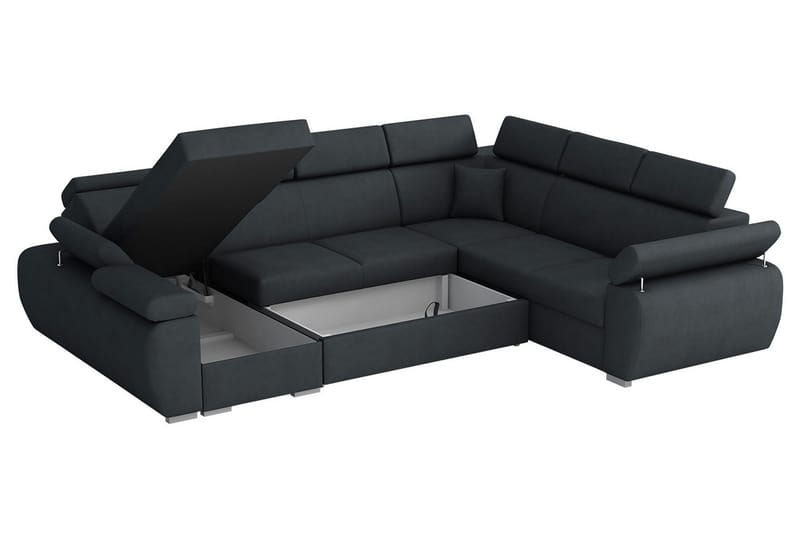 Halliday Hörnsoffa Höger - Brun/Grå - Möbler - Soffa - Bäddsoffa
