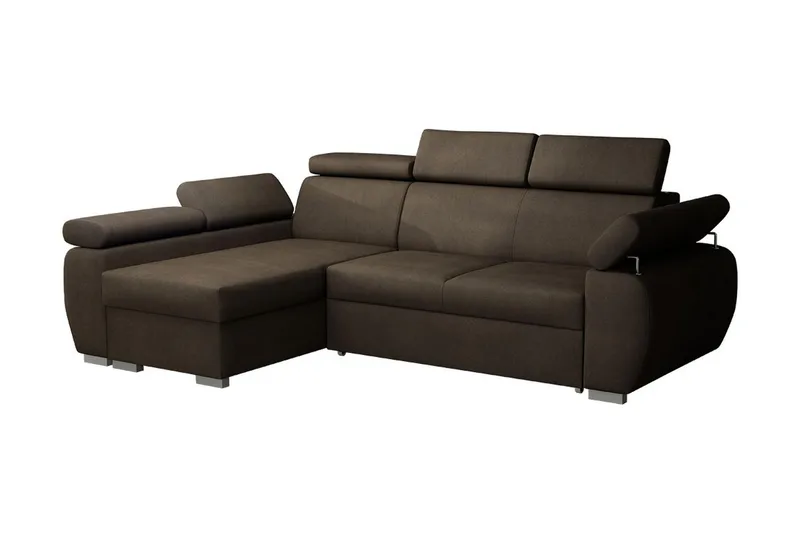 Halliday Hörnsoffa Vänster - Brun - Möbler - Soffa - Bäddsoffa