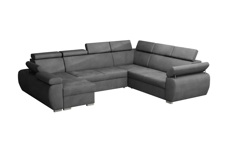 Halliday Hörnsoffa Vänster - Mörkgrå - Möbler - Soffa - Bäddsoffa